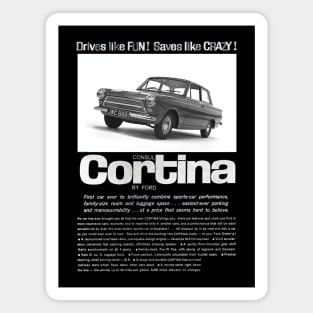 1962 FORD CONSUL CORTINA - advert Magnet